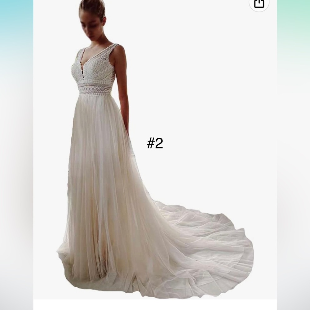 Women’s Bohemian wedding dress